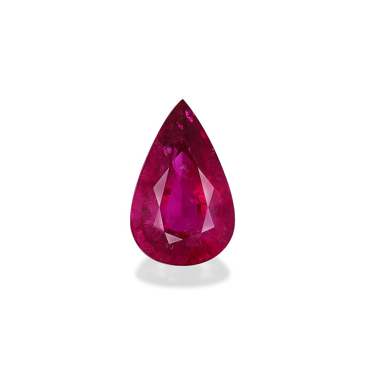 Vivid pink rubellite tourmaline, 66.18ct pear cut — main view