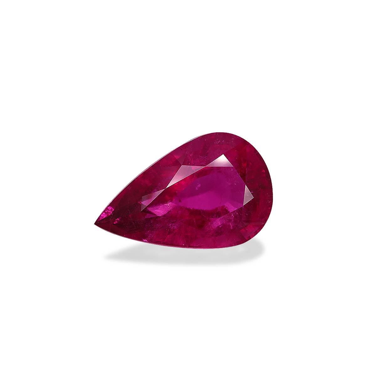 Vivid pink rubellite tourmaline, 66.18ct pear cut — view 3