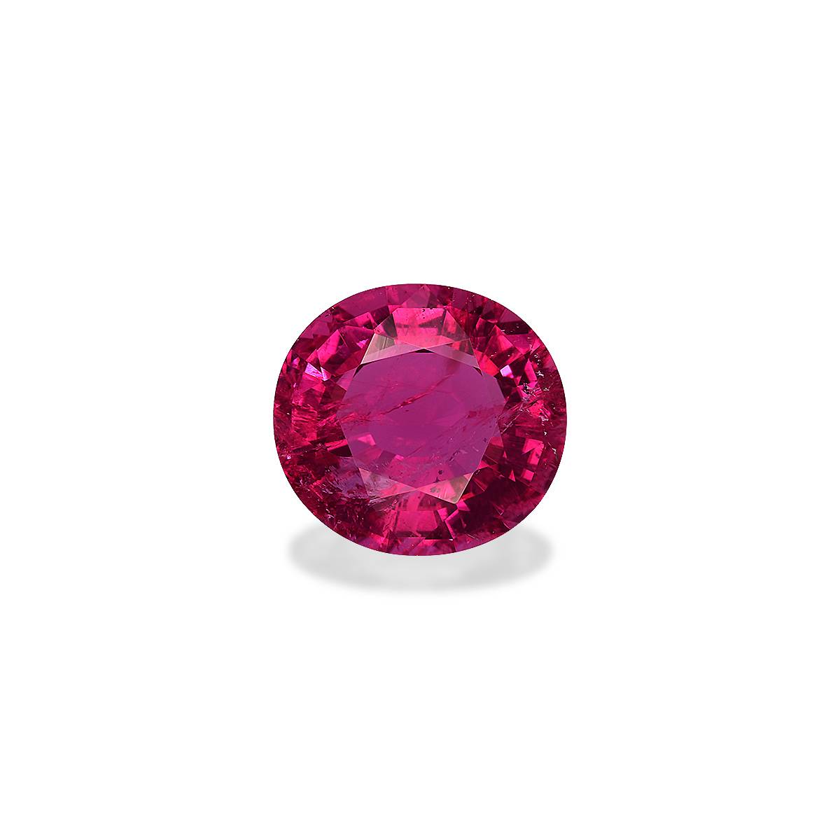 Vivid pink rubellite tourmaline, 3.8ct oval cut — main view