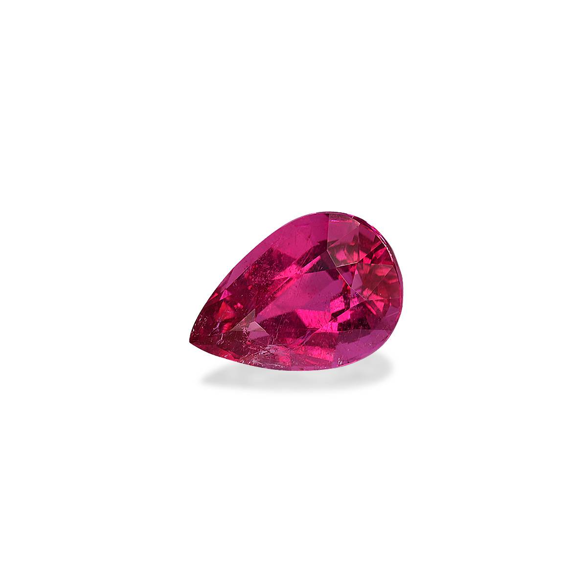 Vivid pink rubellite tourmaline, 3.93ct pear cut — view 3