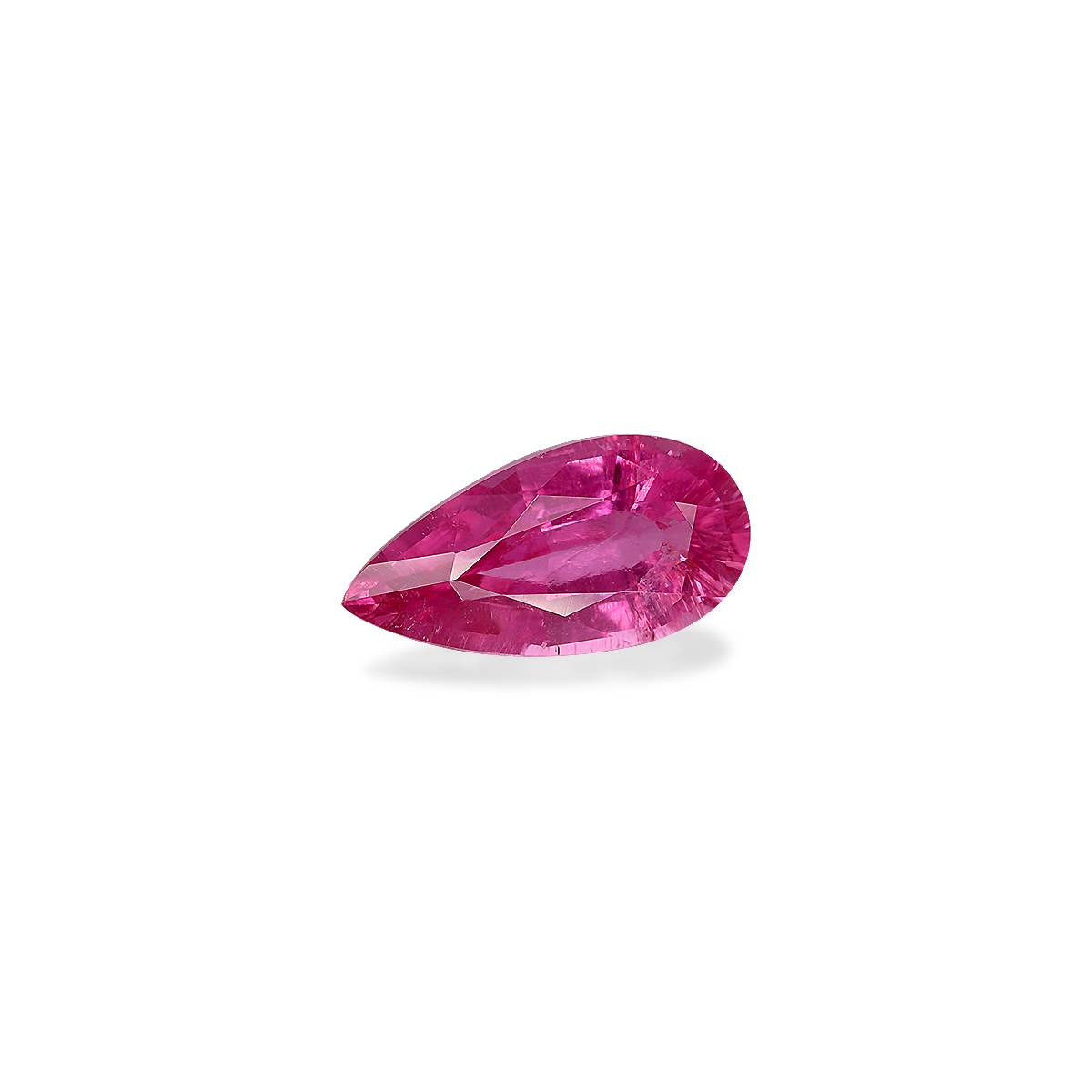 fuscia pink rubellite tourmaline, 3.12ct pear cut — view 3