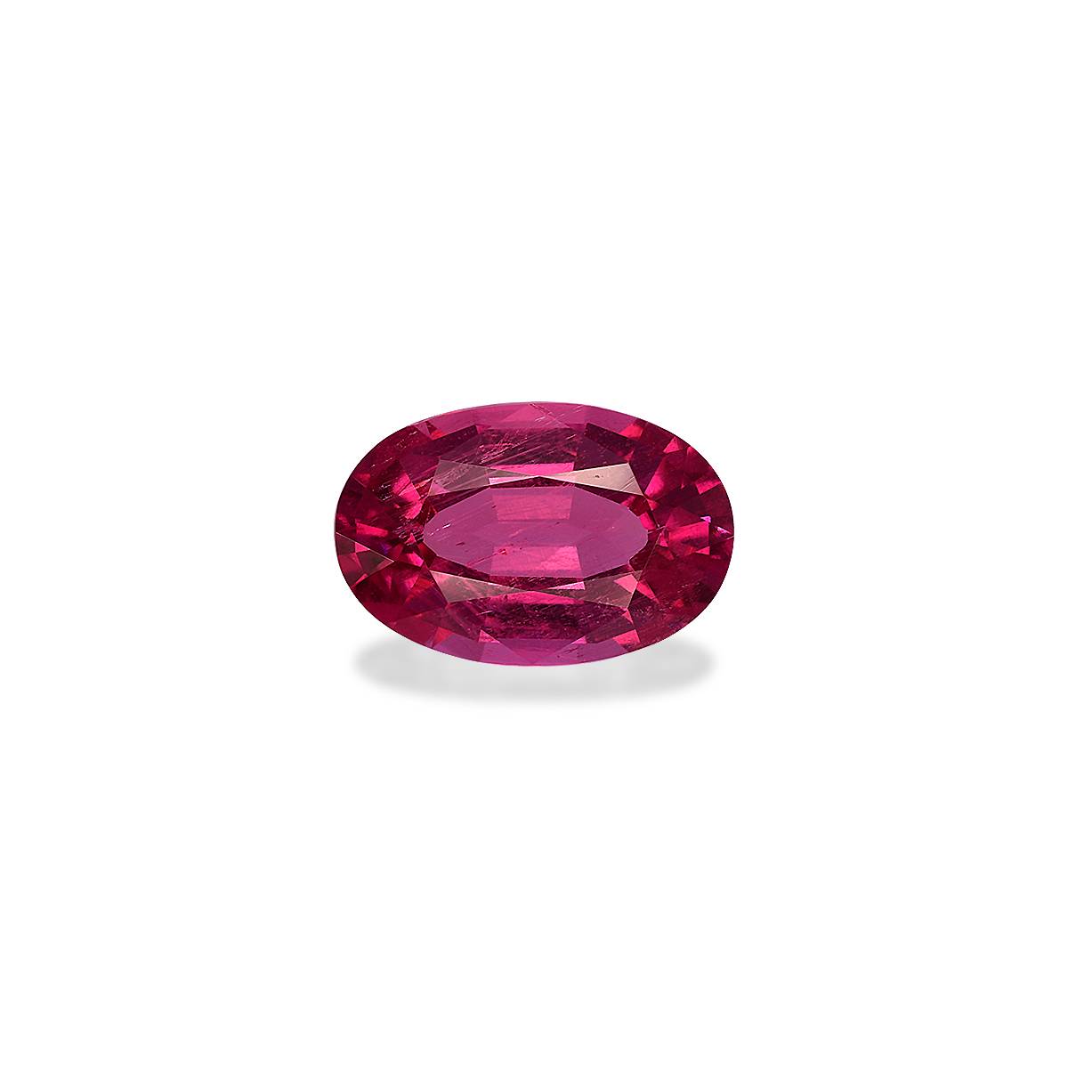Vivid pink rubellite tourmaline, 3.63ct oval cut — main view