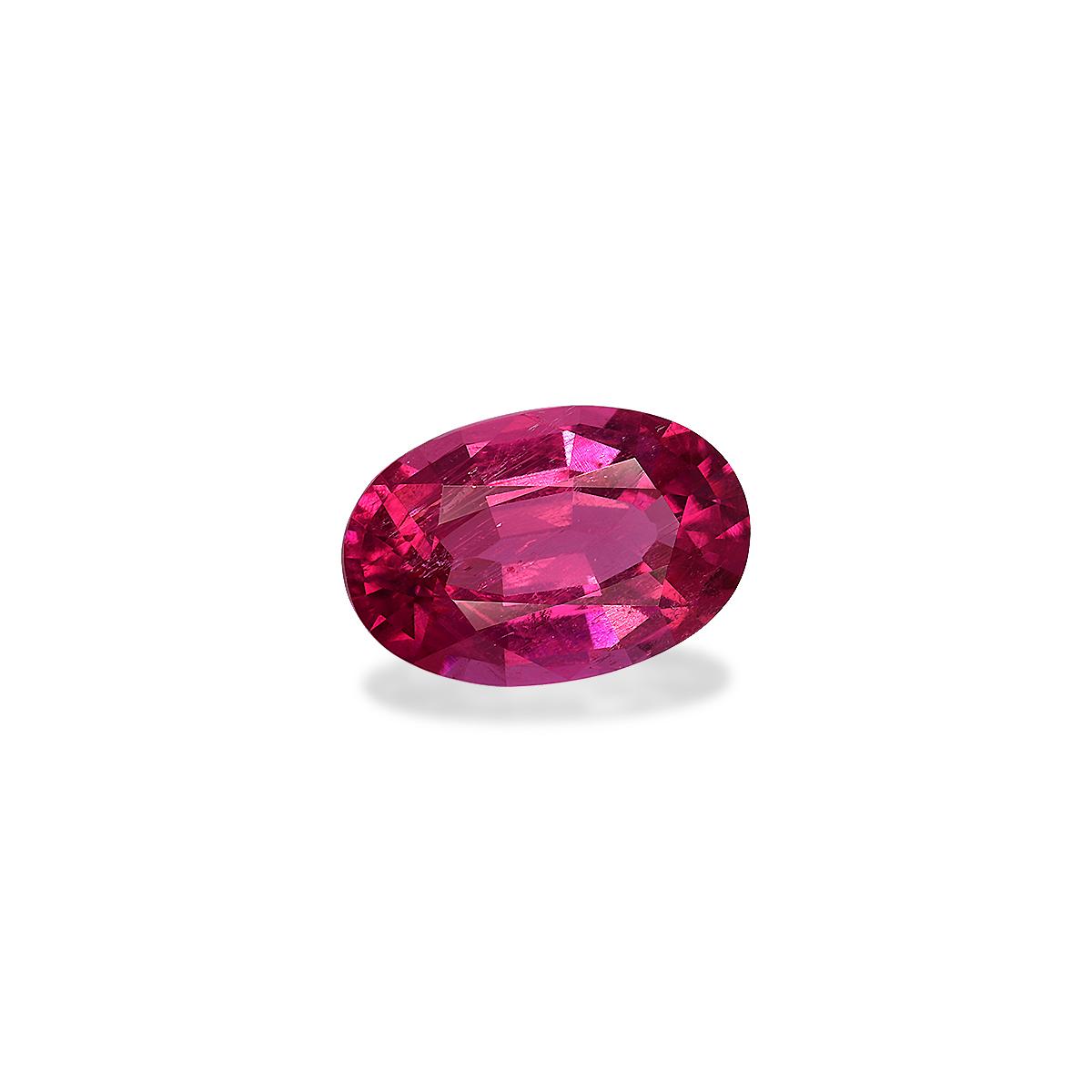 Vivid pink rubellite tourmaline, 3.63ct oval cut — view 3