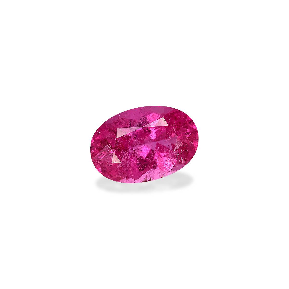 Vivid pink rubellite tourmaline, 2.48ct oval cut — view 3