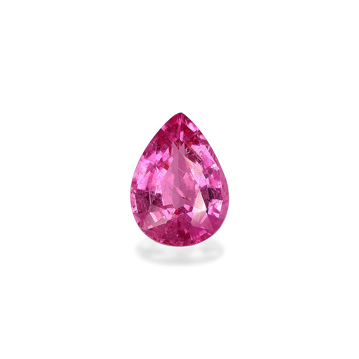 fuscia pink rubellite tourmaline, 1.85ct pear cut — main view