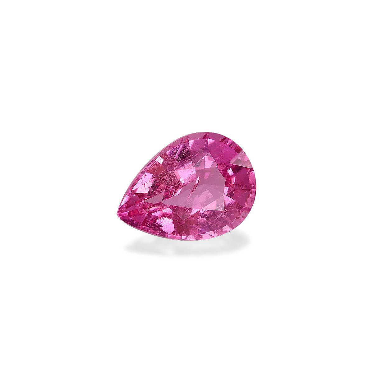 fuscia pink rubellite tourmaline, 1.85ct pear cut — view 3