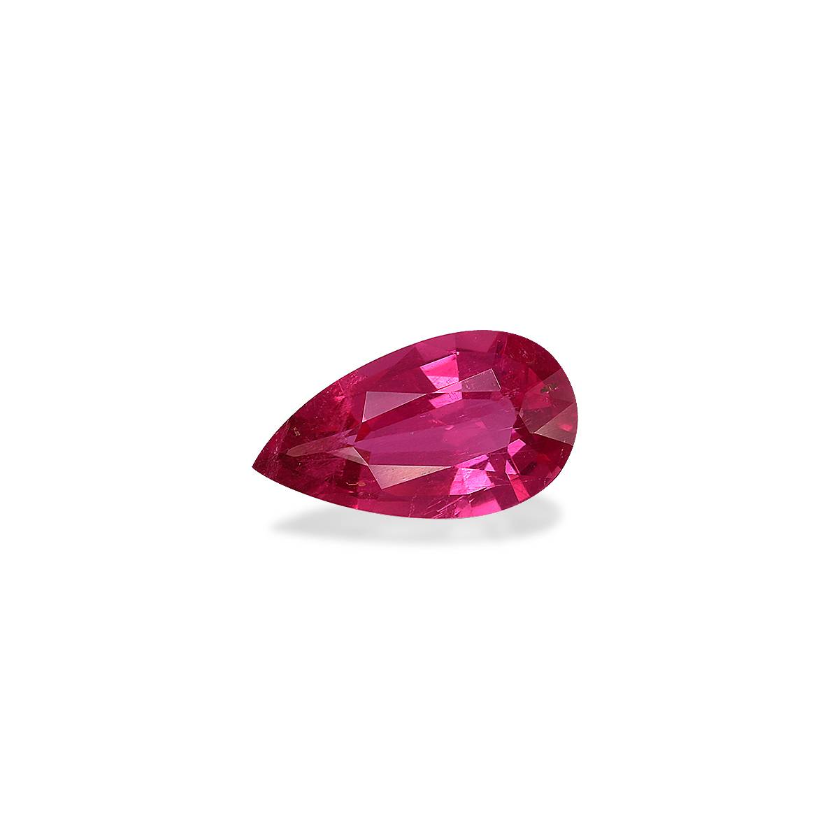 Vivid pink rubellite tourmaline, 2.08ct pear cut — view 3