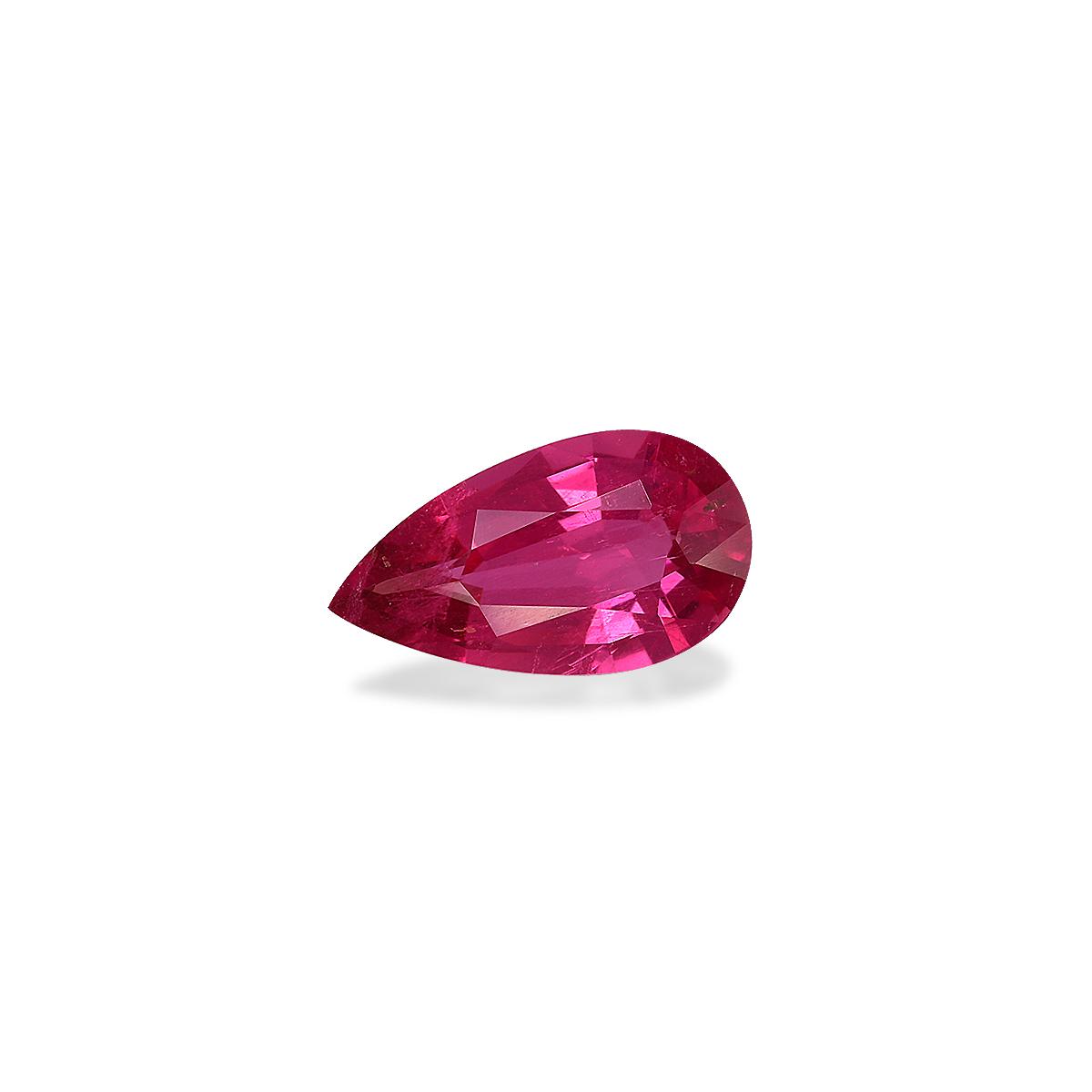 Vivid pink rubellite tourmaline, 2.08ct pear cut — view 3