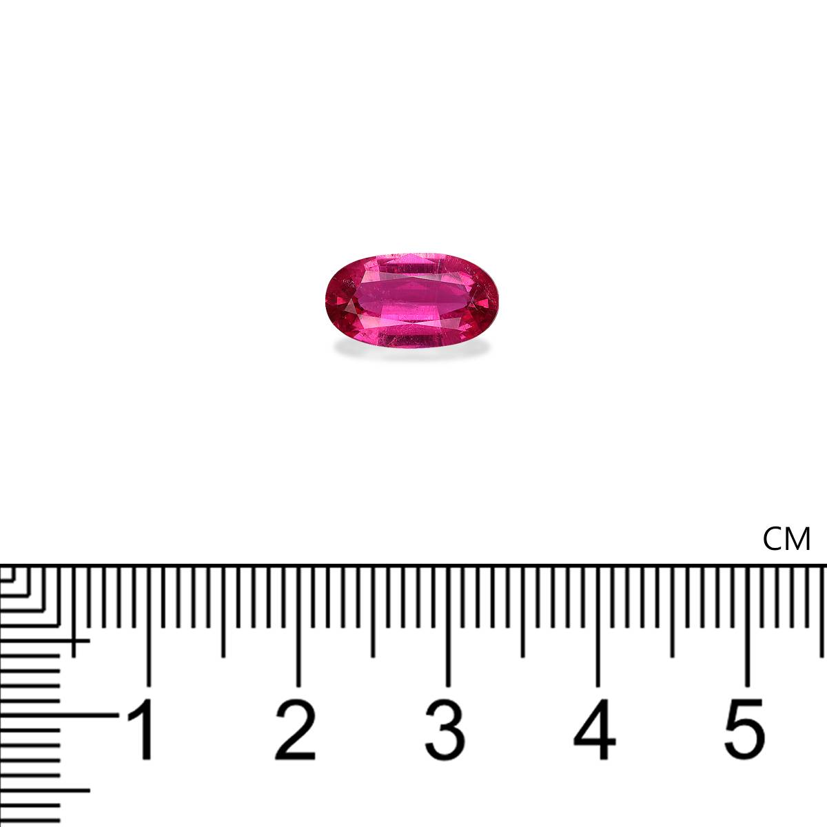 pink rubellite tourmaline, 2.05ct oval cut — view 4