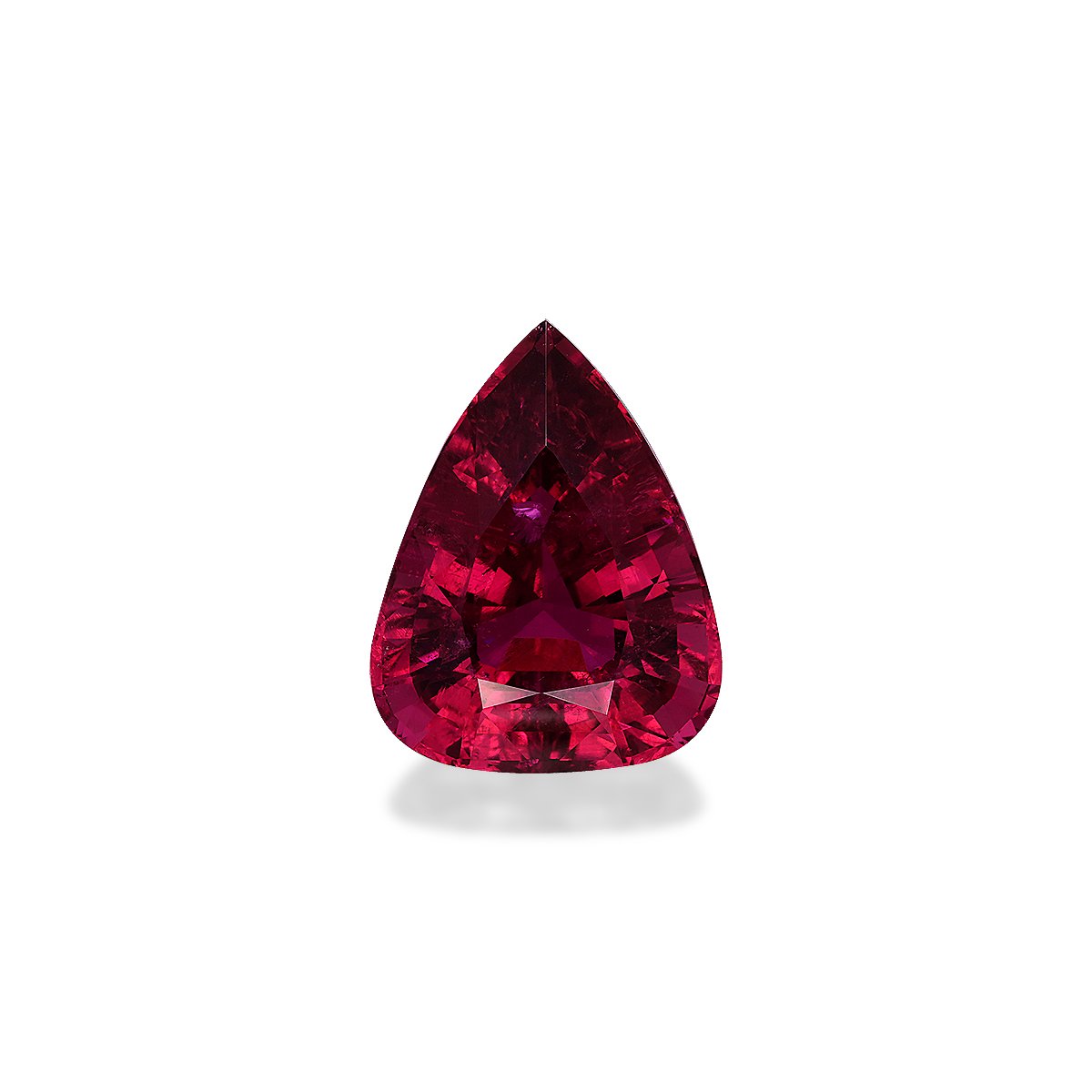 Vivid pink rubellite tourmaline, 43.65ct pear cut — main view