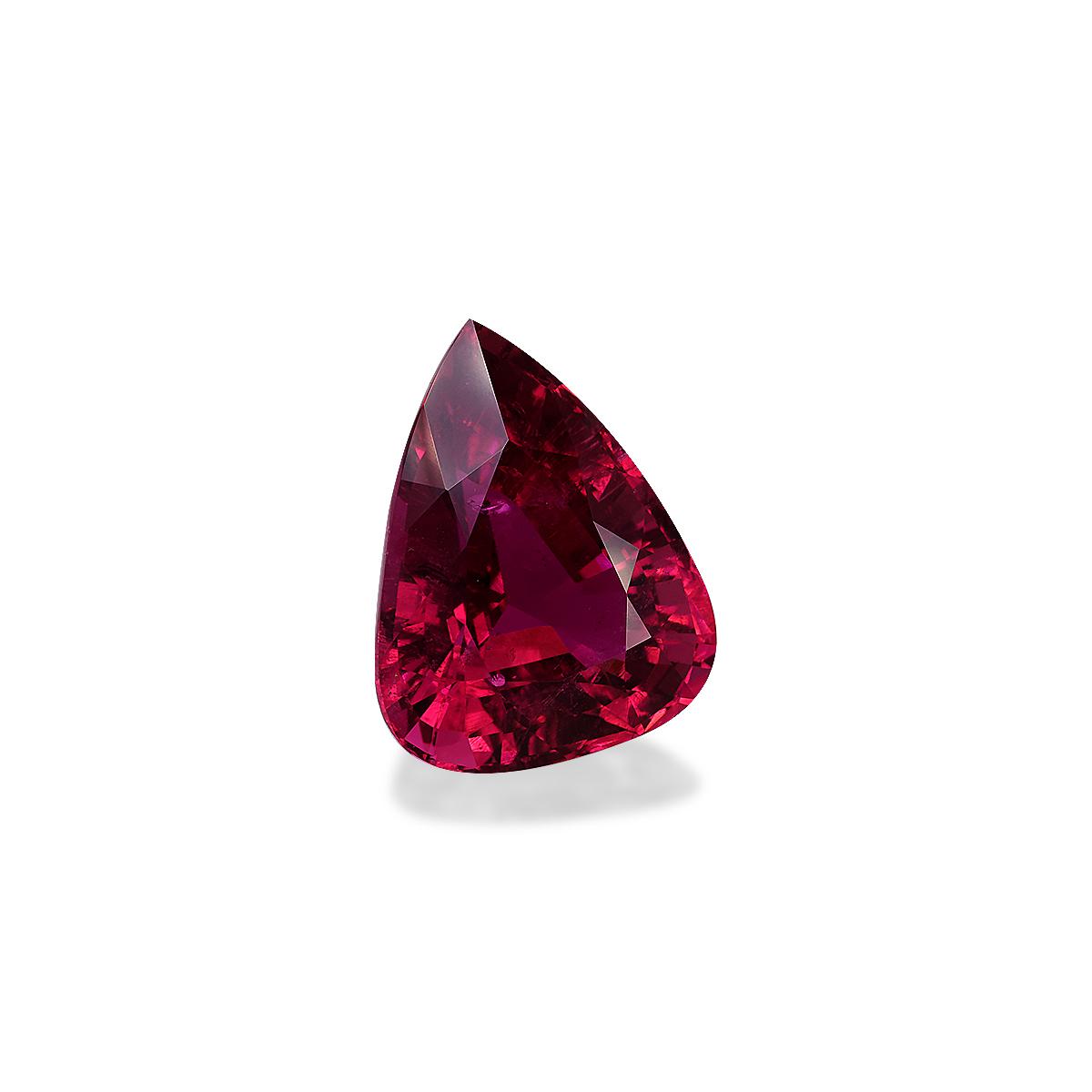 Vivid pink rubellite tourmaline, 43.65ct pear cut — view 3