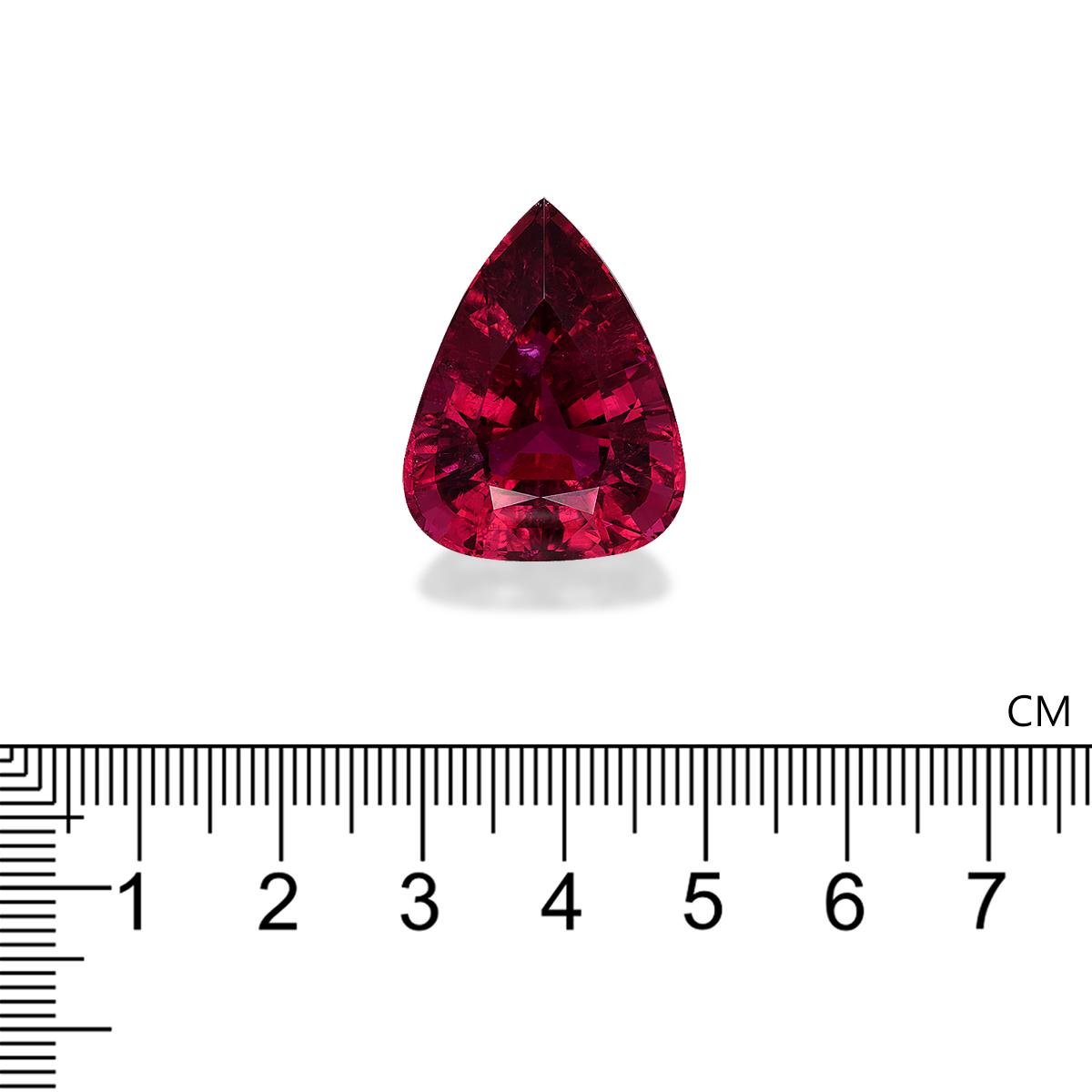 Vivid pink rubellite tourmaline, 43.65ct pear cut — view 4