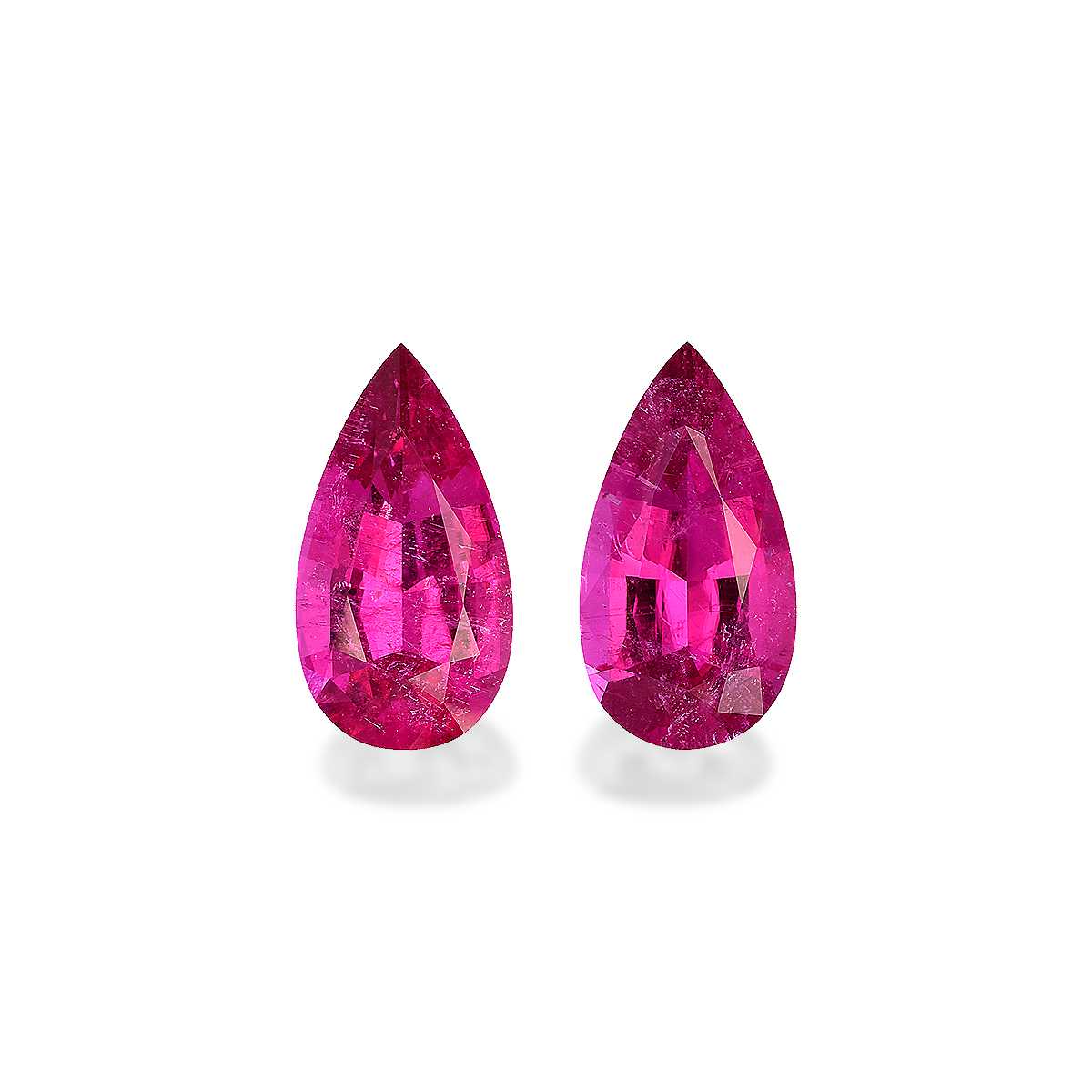 Vivid Pink Rubellite Tourmaline 15.77ct Pair