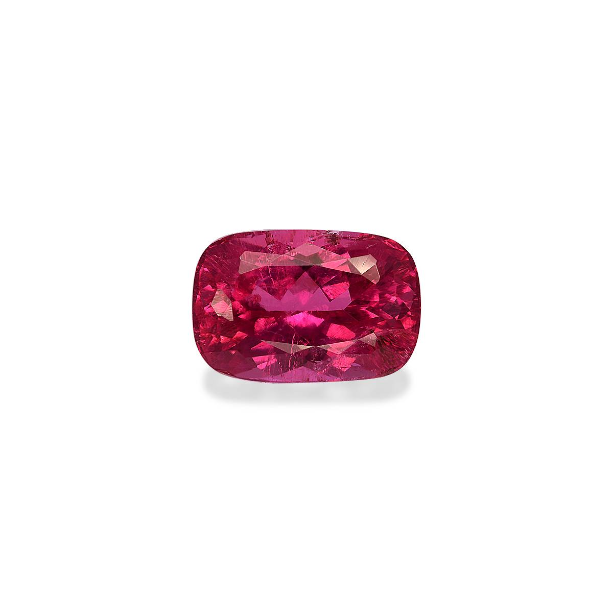 Vivid pink rubellite tourmaline, 5.82ct cushion cut — main view