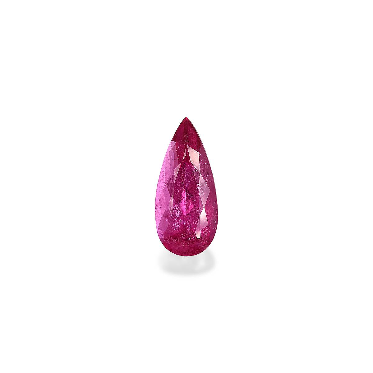 fuscia pink rubellite tourmaline, 6.45ct pear cut — main view
