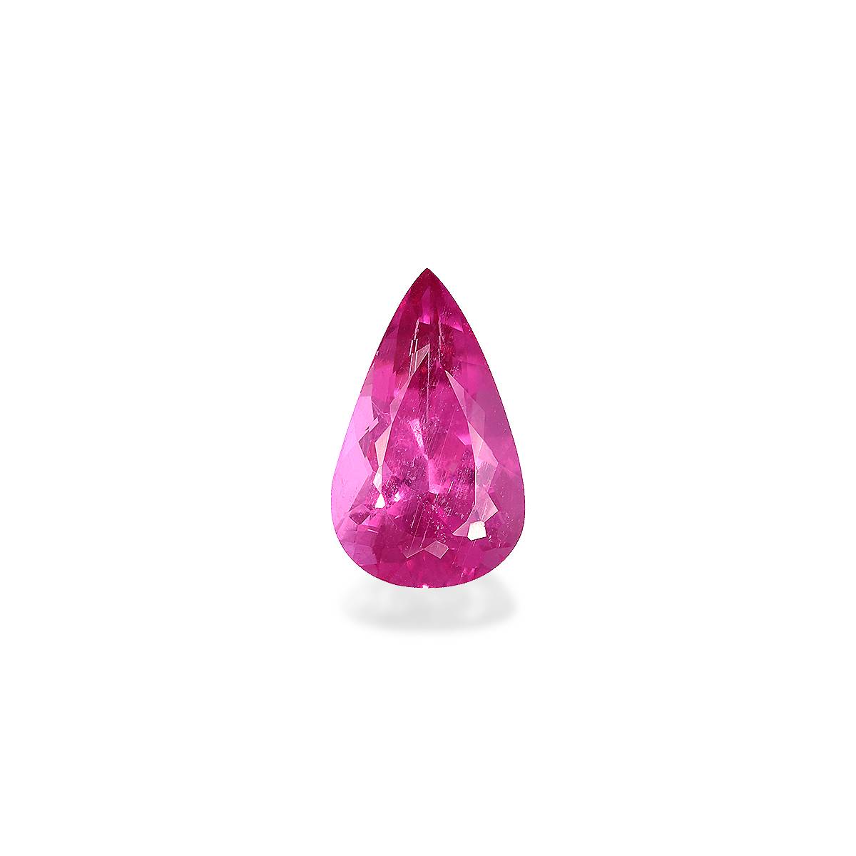fuscia pink rubellite tourmaline, 3.62ct pear cut — main view