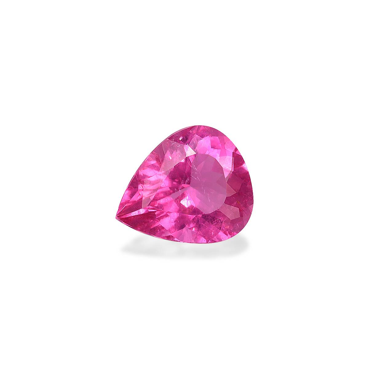 fuscia pink rubellite tourmaline, 2.99ct pear cut — view 3