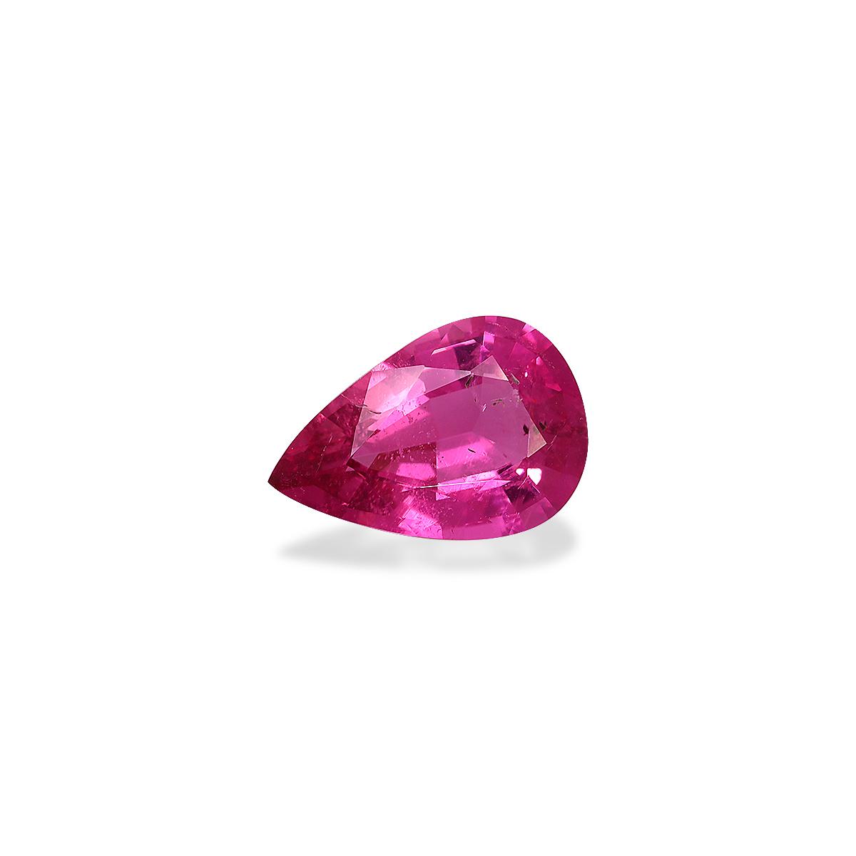 fuscia pink rubellite tourmaline, 2.41ct pear cut — view 3
