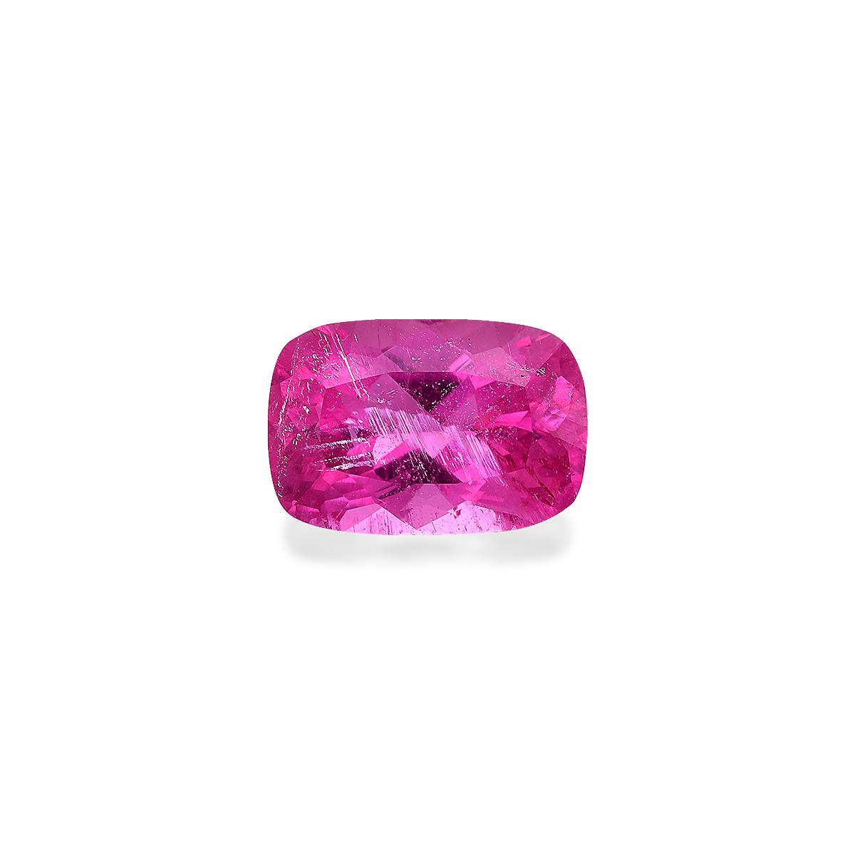fuscia pink rubellite tourmaline, 2.95ct cushion cut — main view