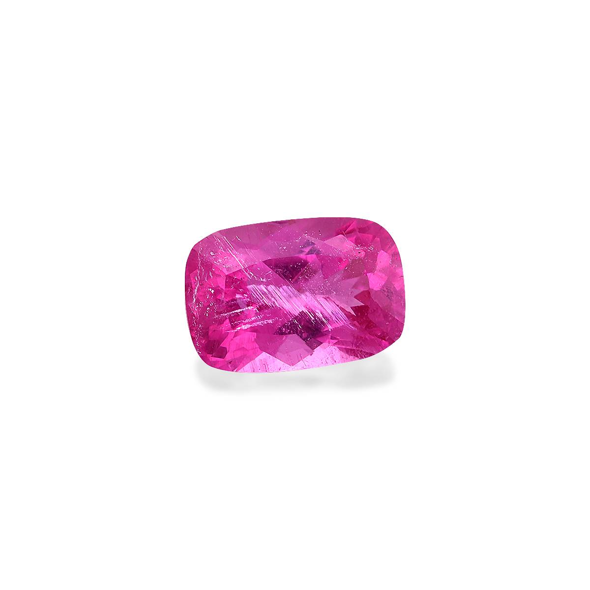 fuscia pink rubellite tourmaline, 2.95ct cushion cut — view 3