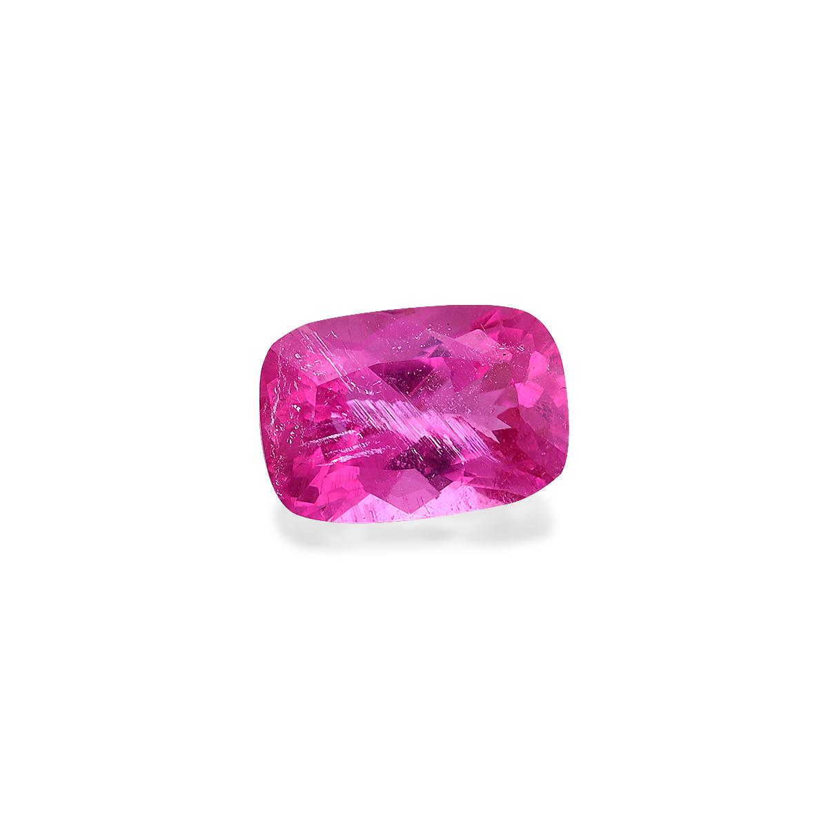 fuscia pink rubellite tourmaline, 2.95ct cushion cut — view 3