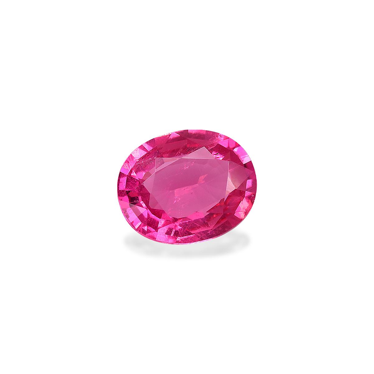 fuscia pink rubellite tourmaline, 2.35ct oval cut — view 3