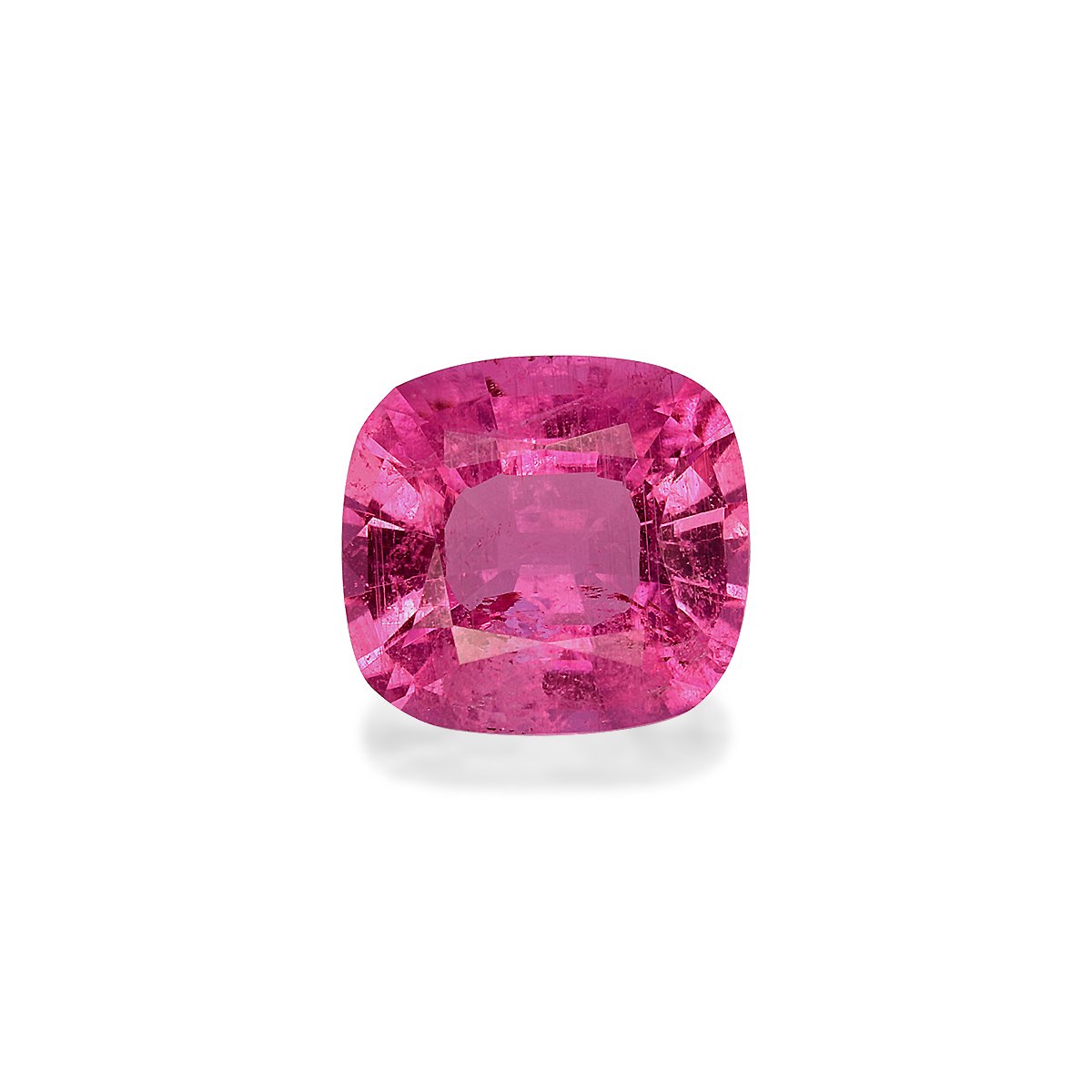 fuscia pink rubellite tourmaline, 1.99ct cushion cut — main view