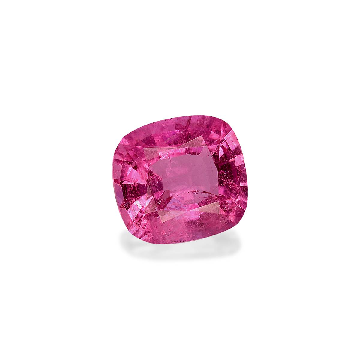 fuscia pink rubellite tourmaline, 1.99ct cushion cut — view 3