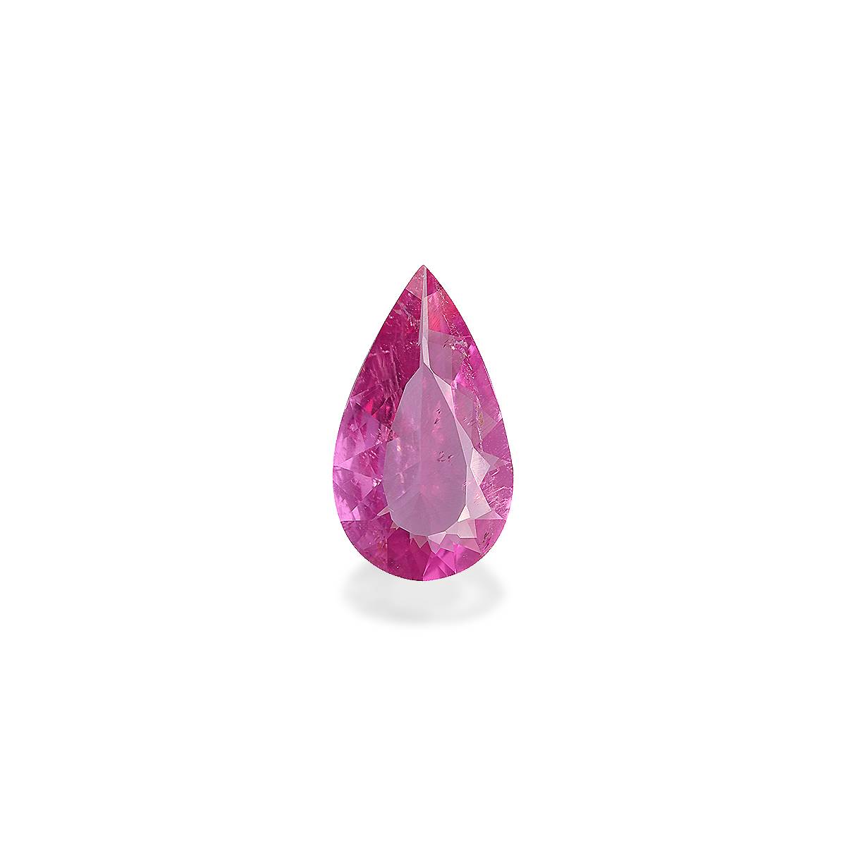 fuscia pink rubellite tourmaline, 1.88ct pear cut — main view