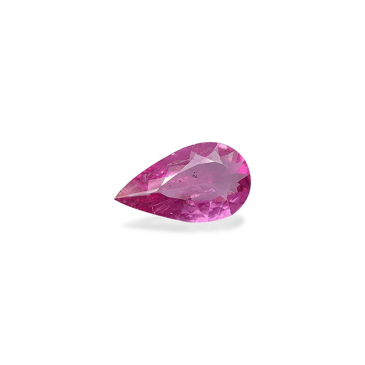 fuscia pink rubellite tourmaline, 1.88ct pear cut — view 3