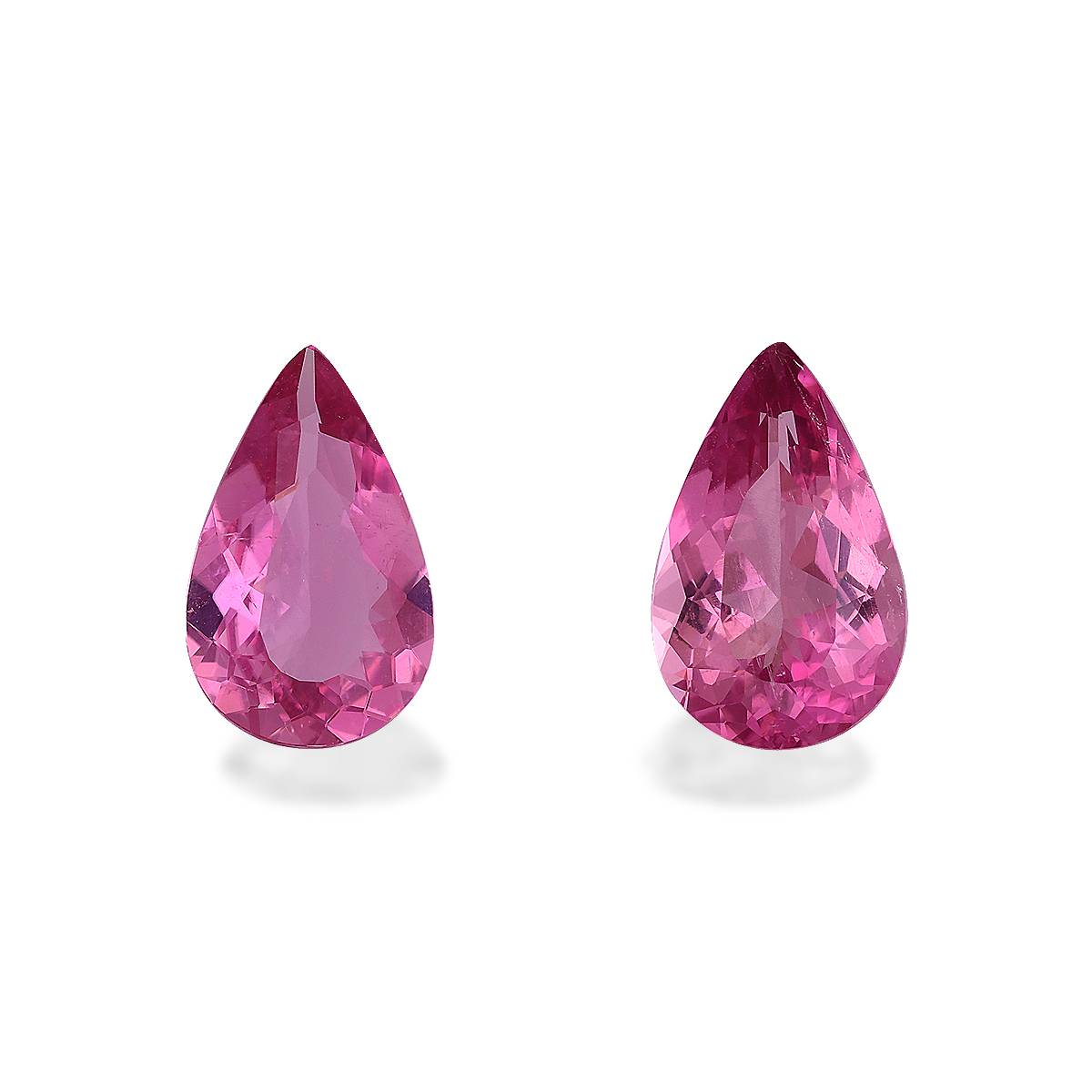 bubblegum pink rubellite tourmaline, 3.86ct pear cut — main view
