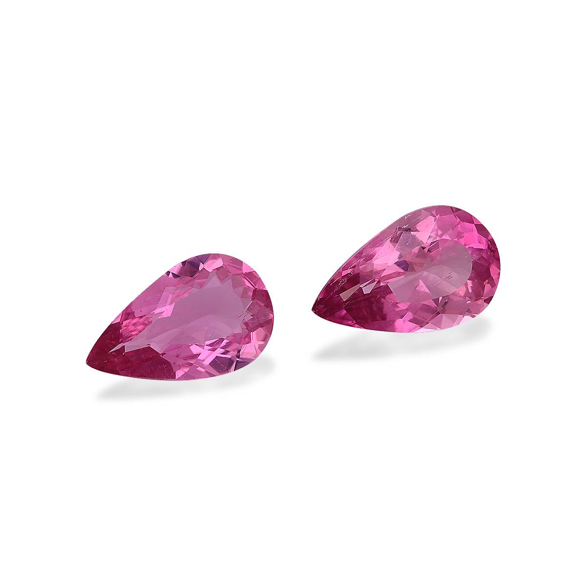 bubblegum pink rubellite tourmaline, 3.86ct pear cut — view 3