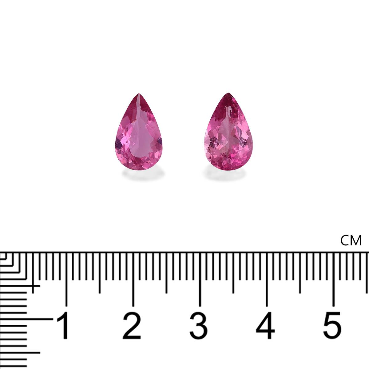 bubblegum pink rubellite tourmaline, 3.86ct pear cut — view 4
