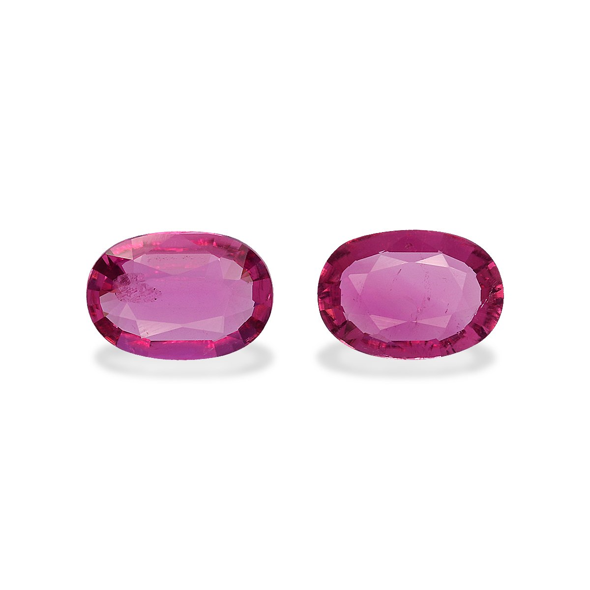 fuscia pink rubellite tourmaline, 1.68ct oval cut — main view
