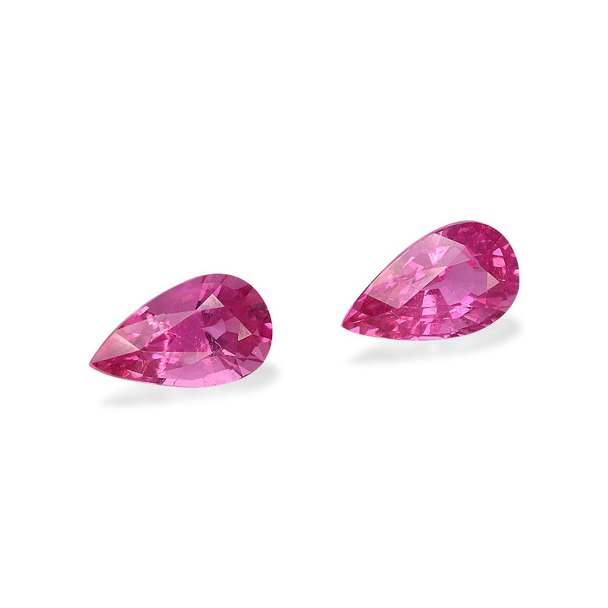 fuscia pink rubellite tourmaline, 2.6ct pear cut — view 3