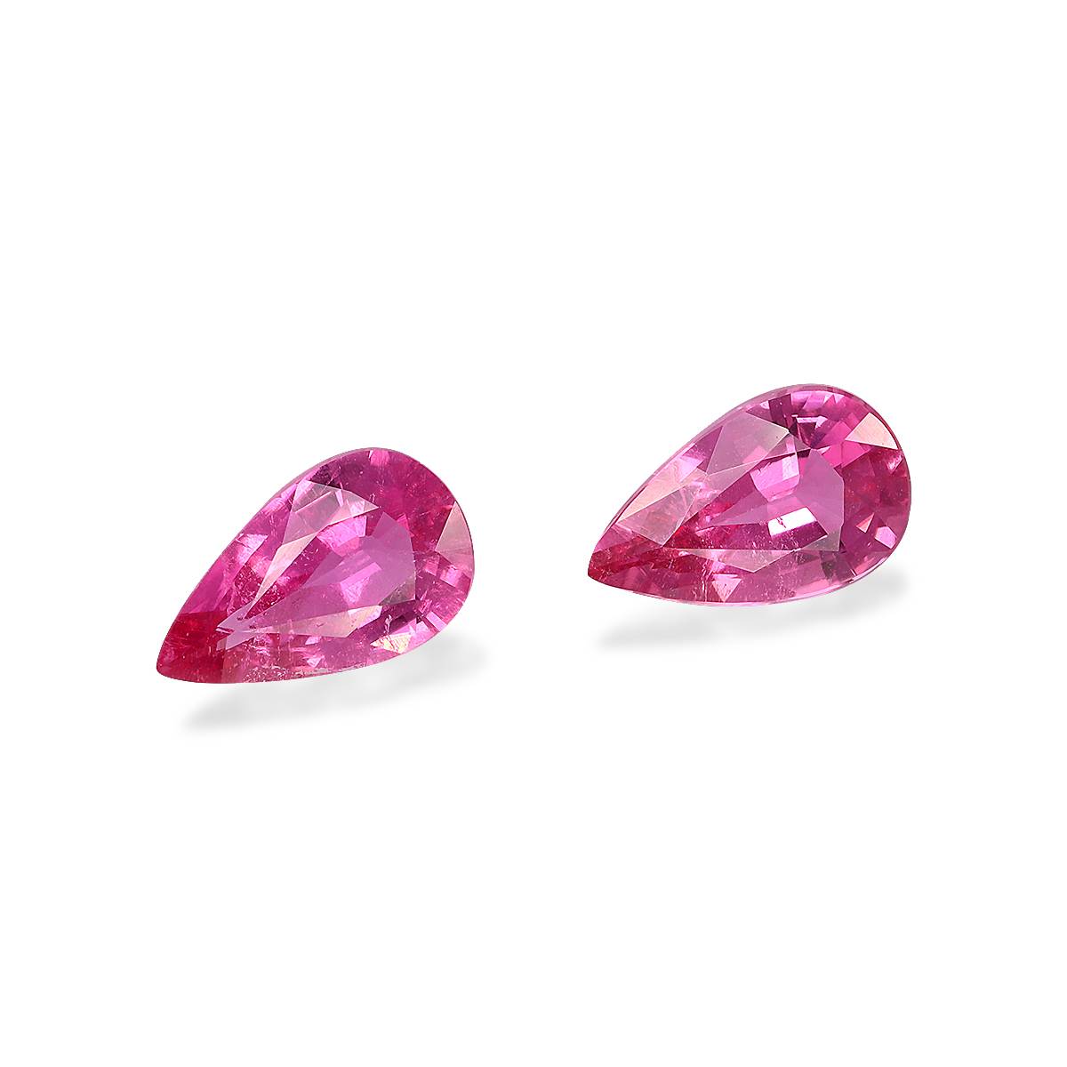 fuscia pink rubellite tourmaline, 2.39ct pear cut — view 3