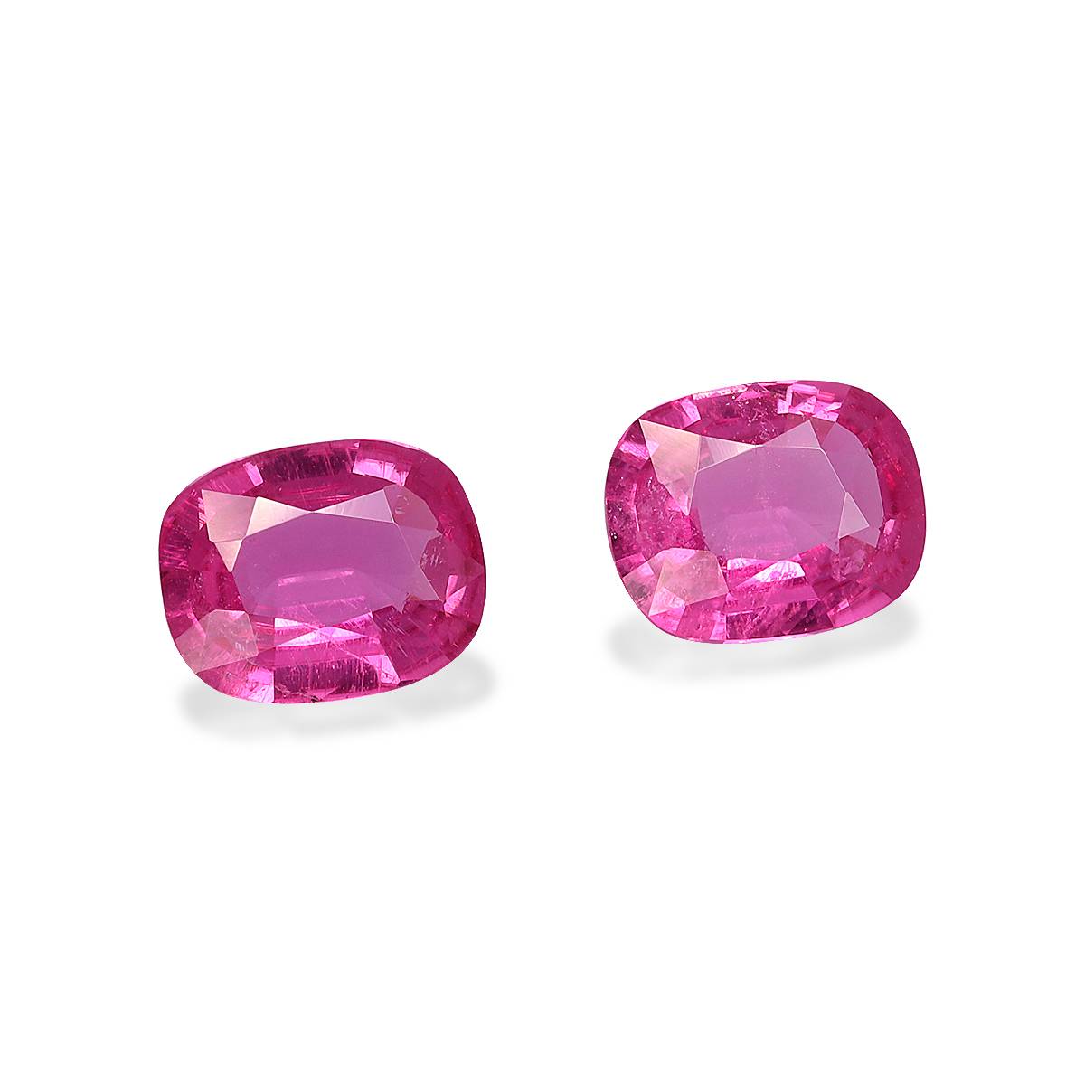 fuscia pink rubellite tourmaline, 1.93ct cushion cut — view 3