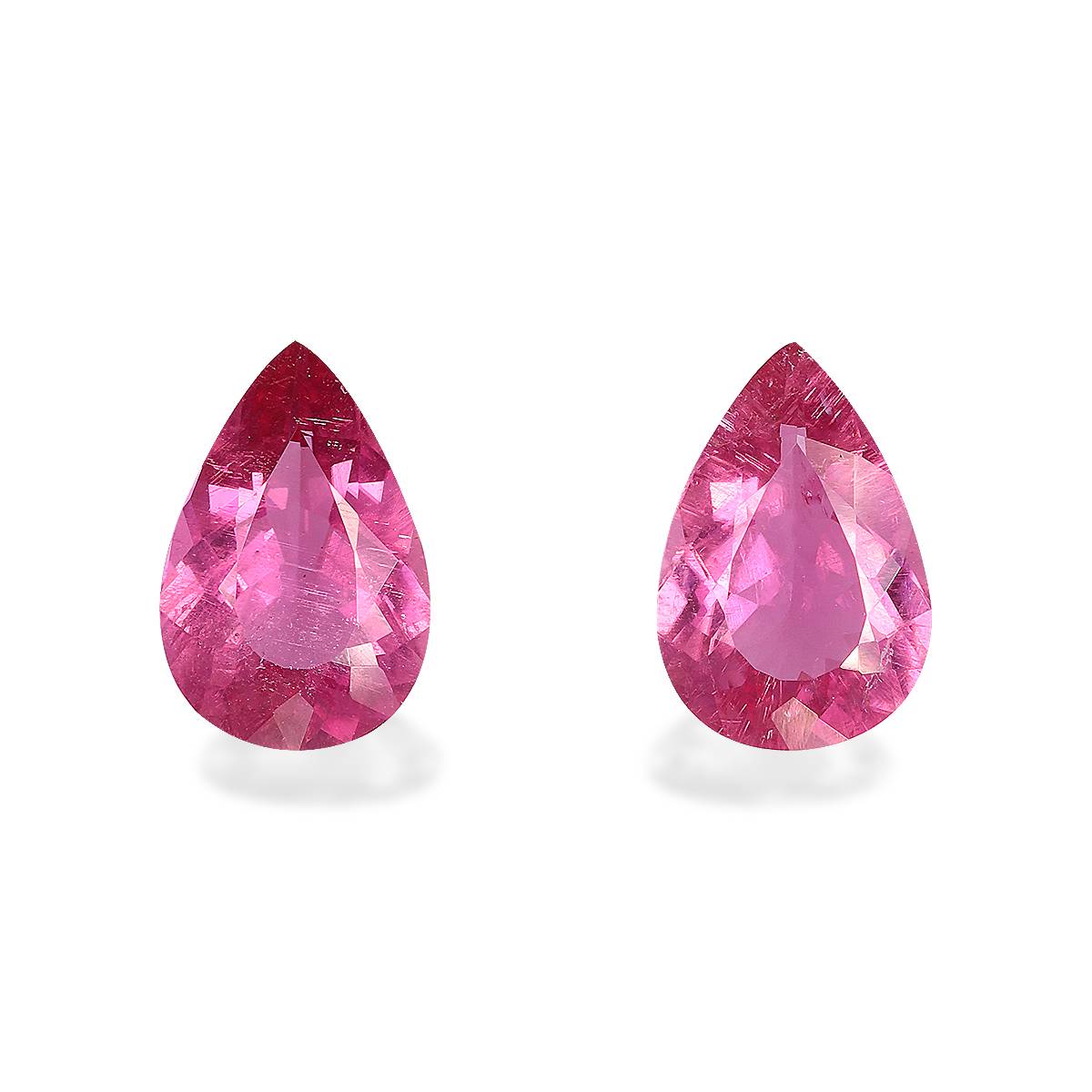 fuscia pink rubellite tourmaline, 2.77ct pear cut — main view