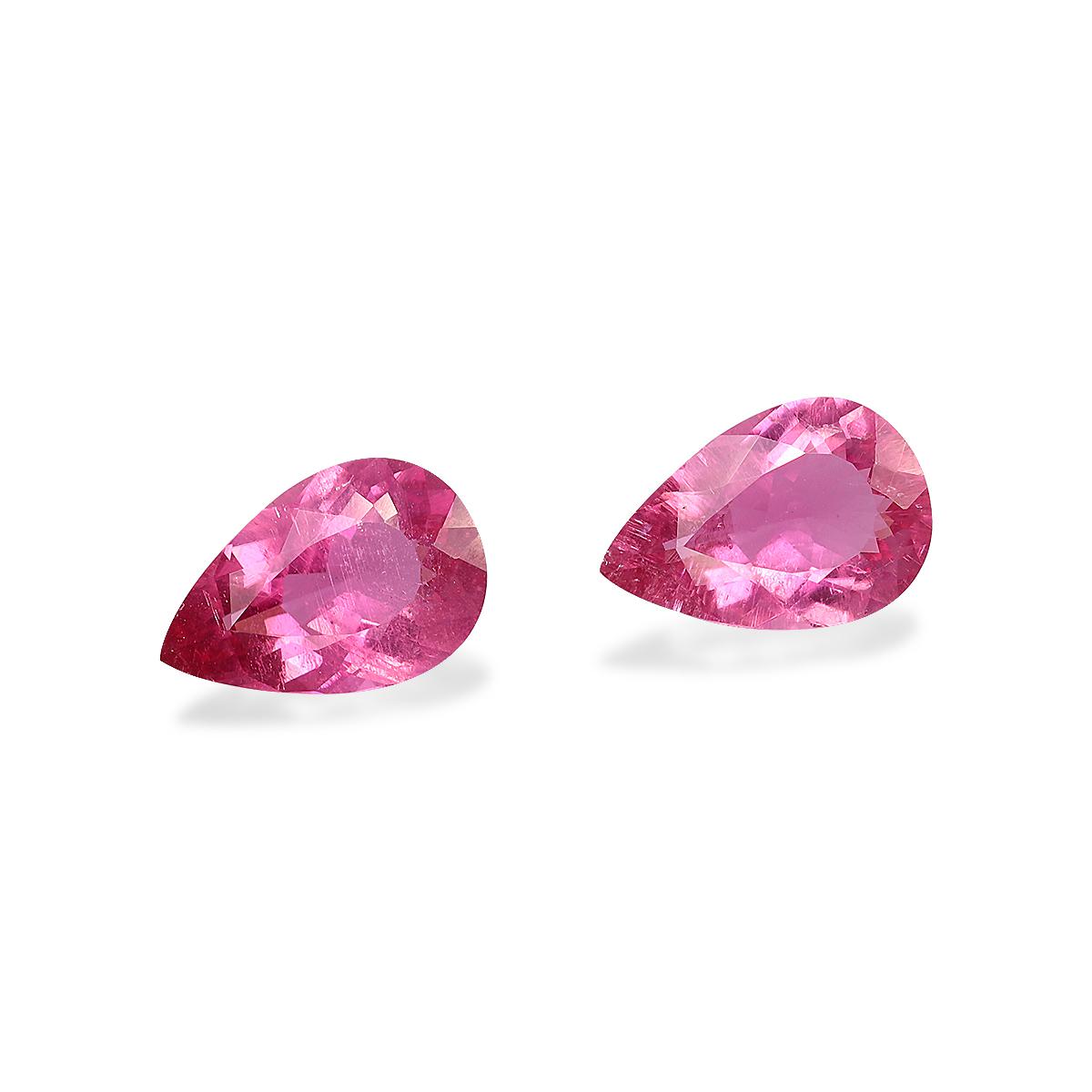 fuscia pink rubellite tourmaline, 2.77ct pear cut — view 3