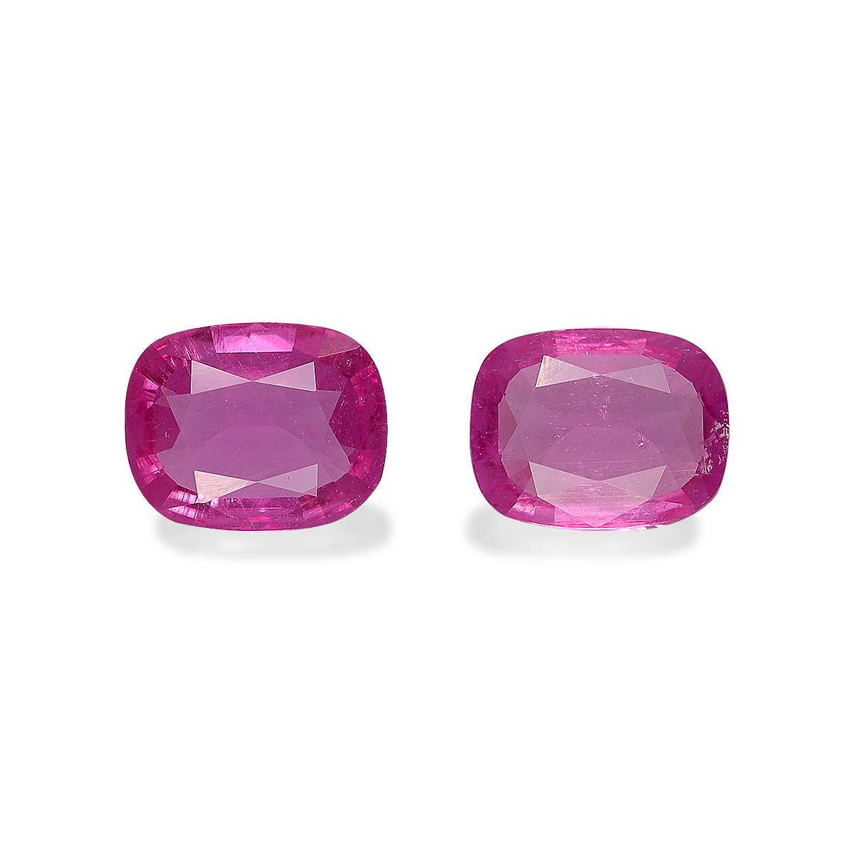 fuscia pink rubellite tourmaline, 1.62ct cushion cut — main view