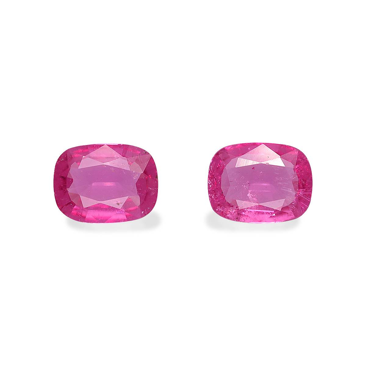 fuscia pink rubellite tourmaline, 1.66ct cushion cut — main view