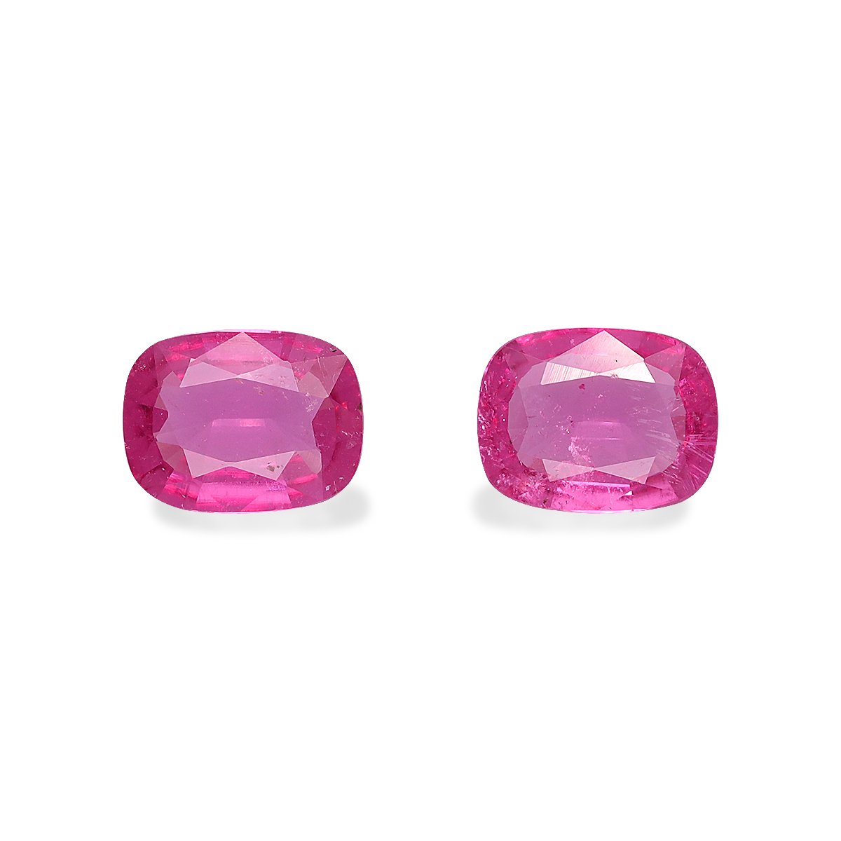 fuscia pink rubellite tourmaline, 1.66ct cushion cut — main view