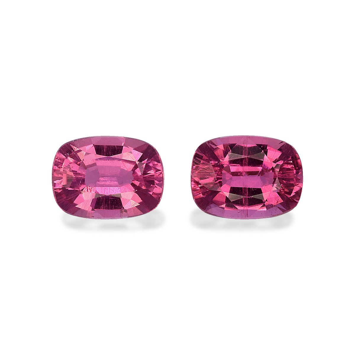 fuscia pink rubellite tourmaline, 2.3ct cushion cut — main view
