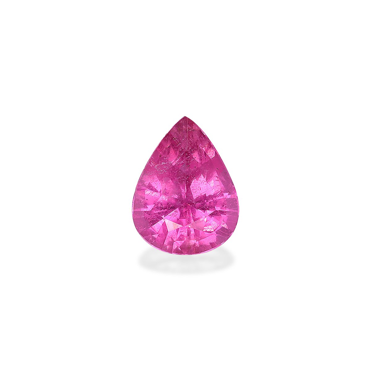 fuscia pink rubellite tourmaline, 1.28ct pear cut — main view