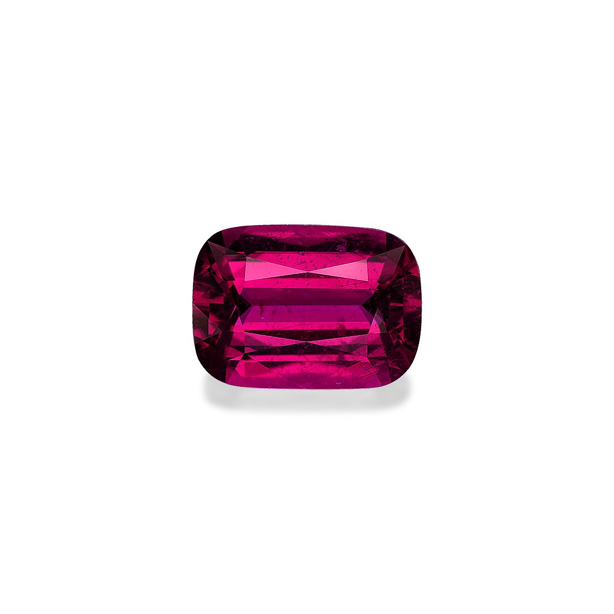 Vivid pink rubellite tourmaline, 6.14ct cushion cut — main view