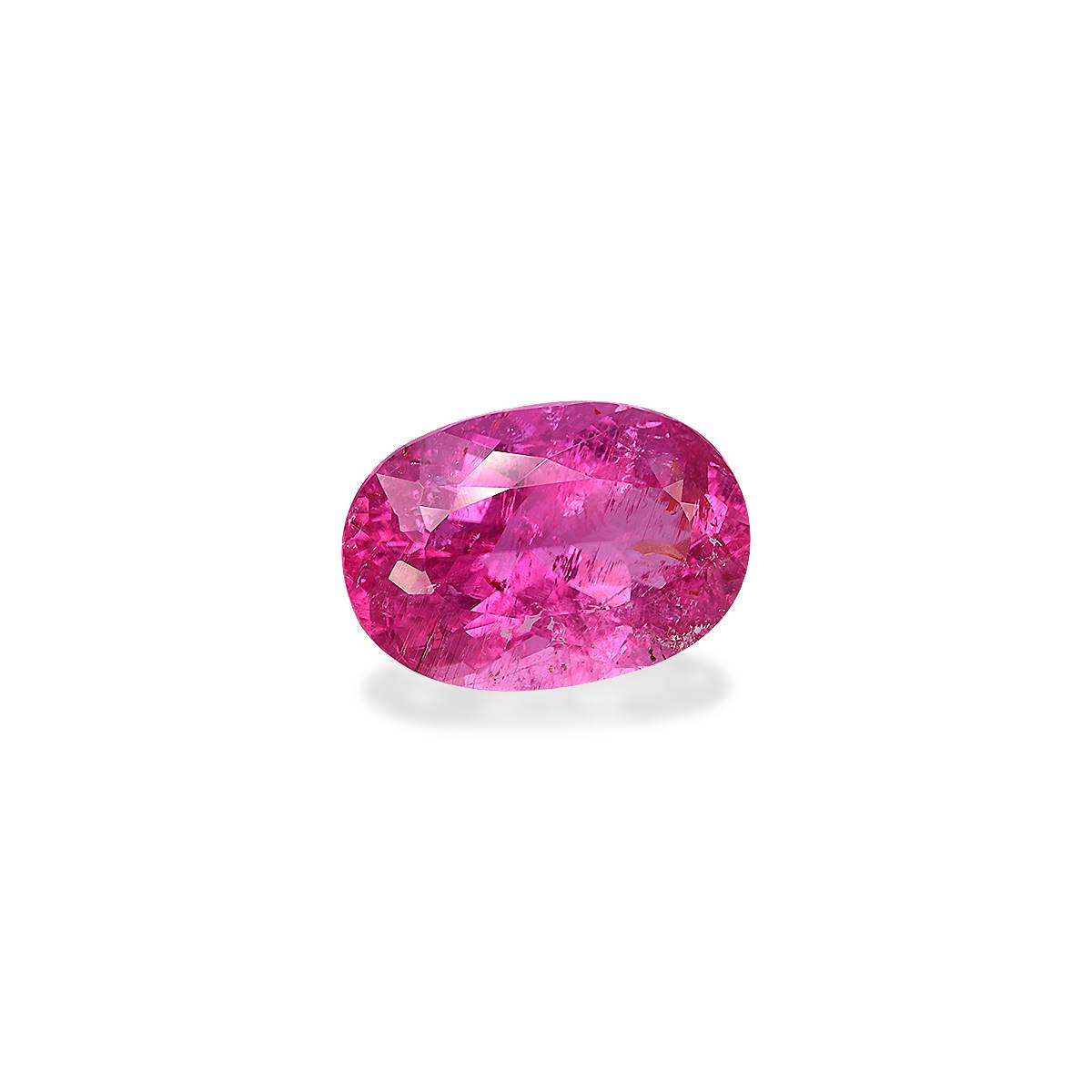 bubblegum pink rubellite tourmaline, 6.78ct oval cut — view 3