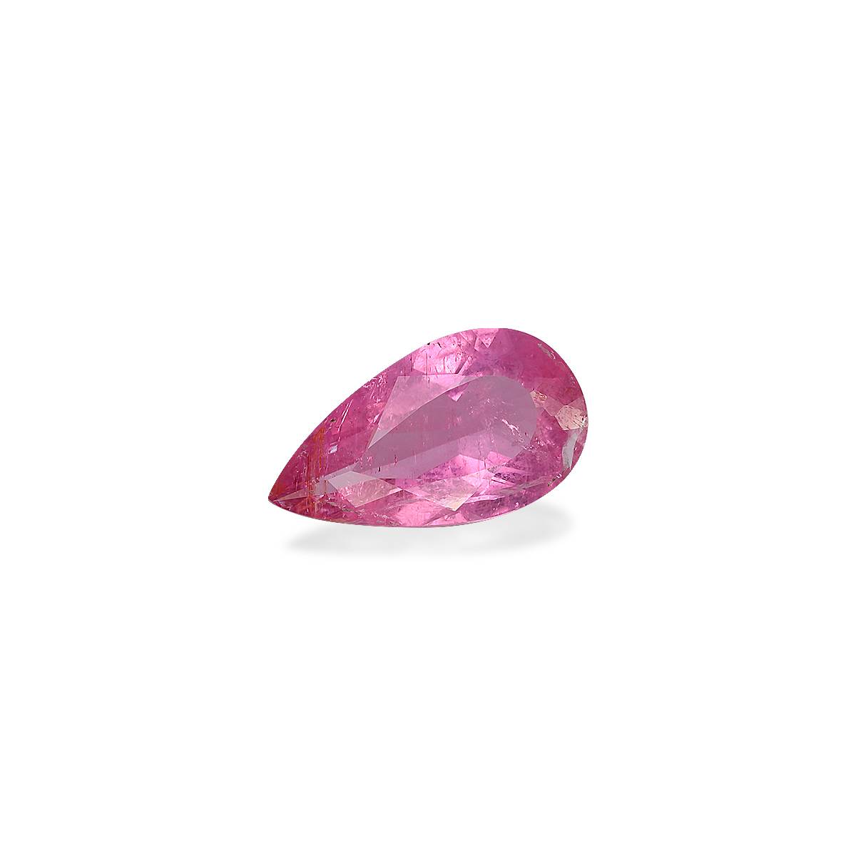 bubblegum pink rubellite tourmaline, 3.05ct pear cut — view 3