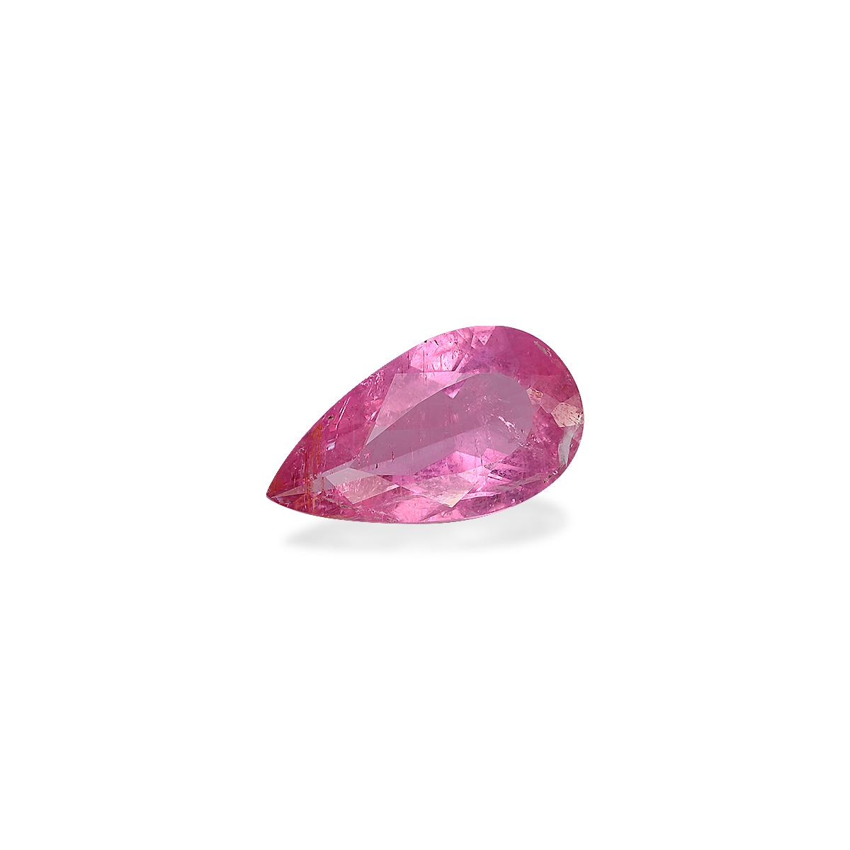 bubblegum pink rubellite tourmaline, 3.05ct pear cut — view 3