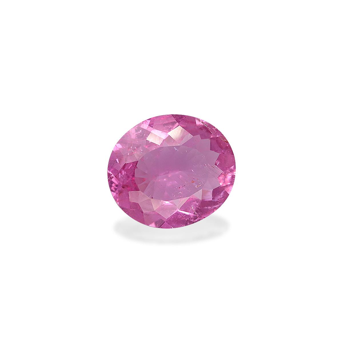 bubblegum pink rubellite tourmaline, 2.67ct oval cut — view 3