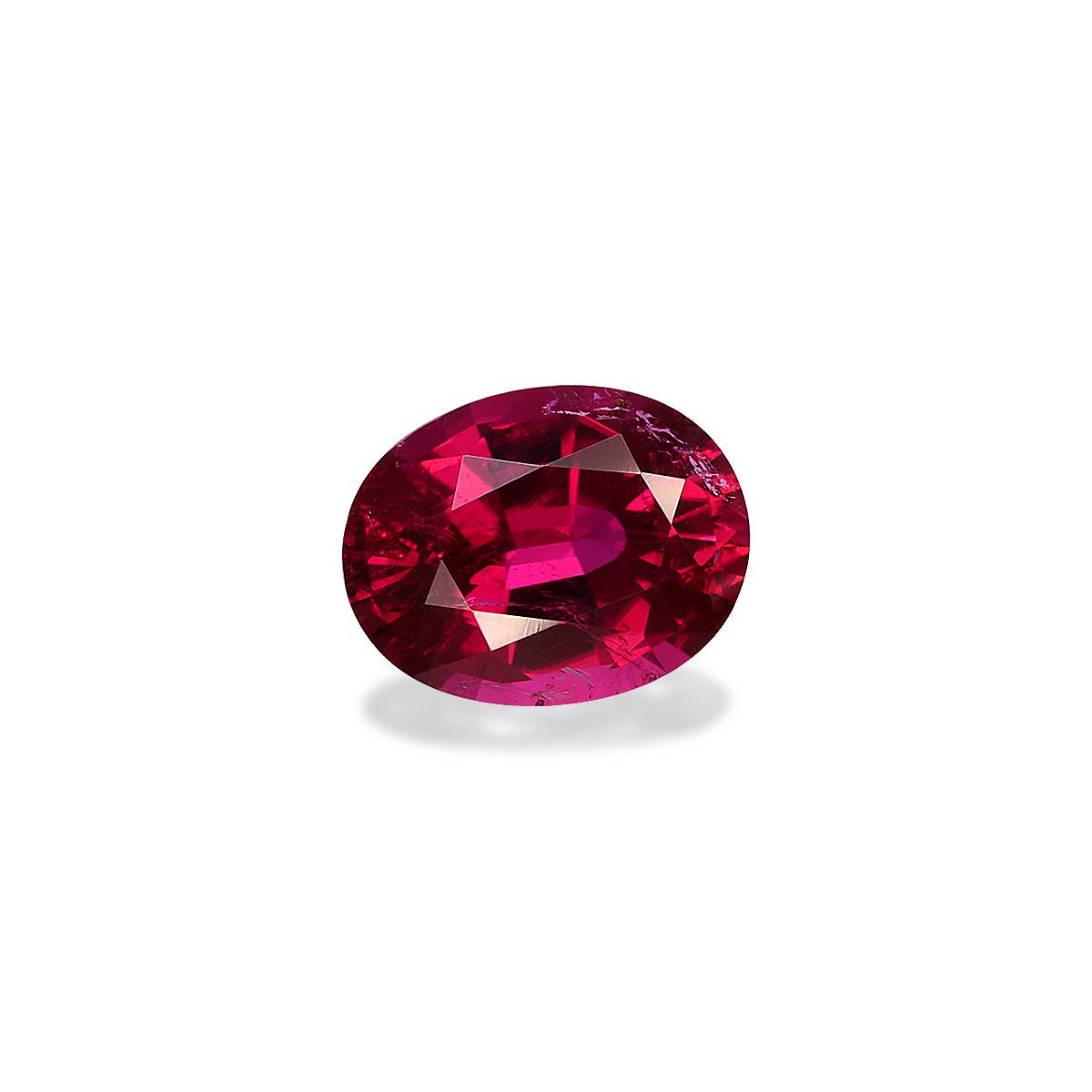 Vivid pink rubellite tourmaline, 2.7ct oval cut — view 3